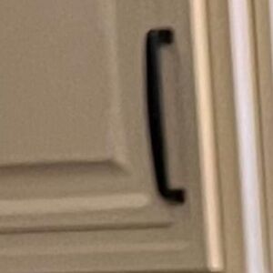 Black metal door handles